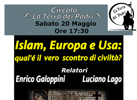 Islam, Europa e Usa: qual è il vero scontro di civiltà? (Modena, 20 mag. 2017)
