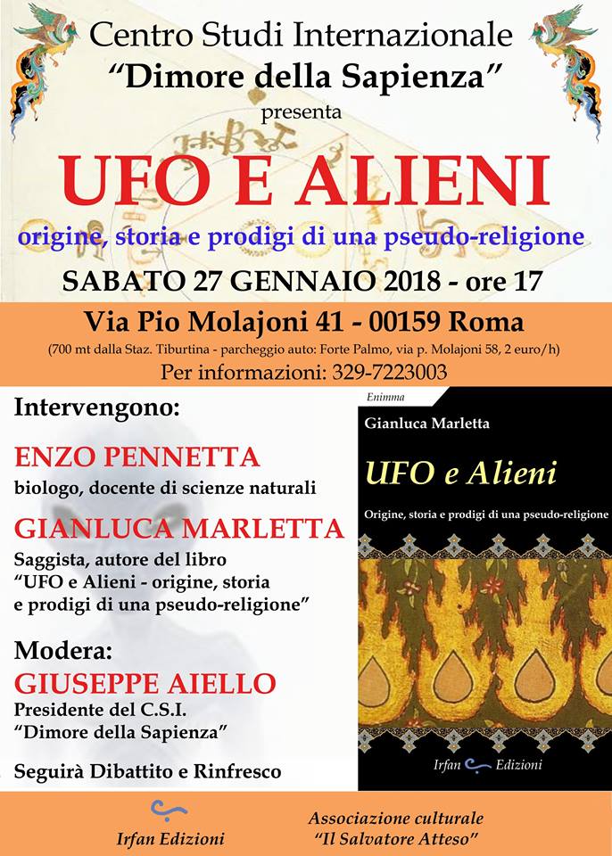 Ufo e alieni (Roma, 27 gen. 2018)