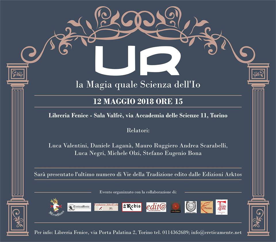 La magia quale scienza dell’io (Torino, 12 mag. 2018)